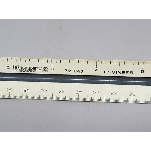 Vintage Ruler Set Westcott Fiskars Alvin Bruning Tools Architect Engineer Scales - Picture 6 of 10